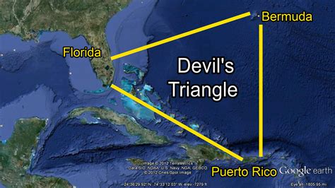 pictures of the devil's triangle.